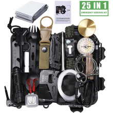 2020 New 25 in 1 Emergency Survival Gear Kit, Cool Gadget Tactical Tool Survival Kit, Emergency Camping Gear for Hiking Hunting